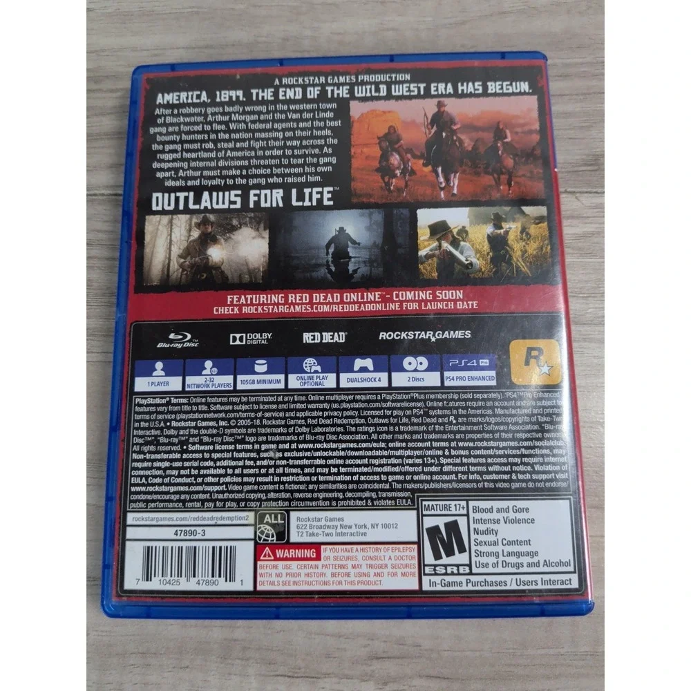 Red Dead Redemption 2 (Sony PlayStation 4 PS4, 2018)